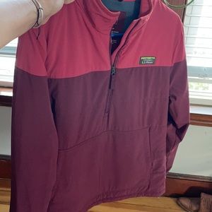 LL Bean 3/4 zip Pullover